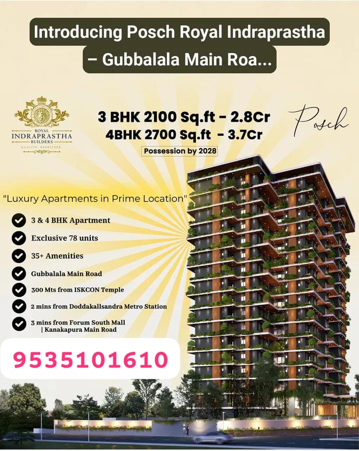 LUXURY FLATS SALE IN KANAKAPURA ROAD